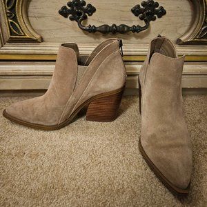 Tan Booties | Slight Heel | Size 7.5